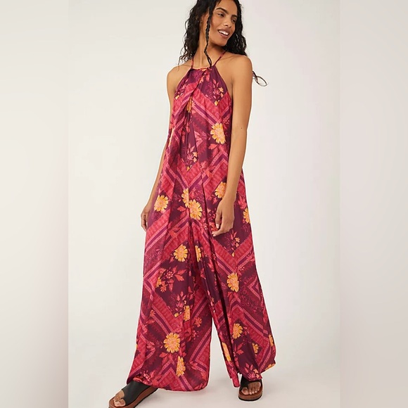 Free People Pants - FREE PEOPLE Luca Wide Leg Jumpsuit